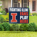 University of Illinois Yard Sign "Fans Play Here"