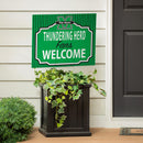 Marshall University Yard Sign, "Fans Welcome"