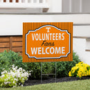 University of Tennessee Yard Sign, "Fans Welcome"