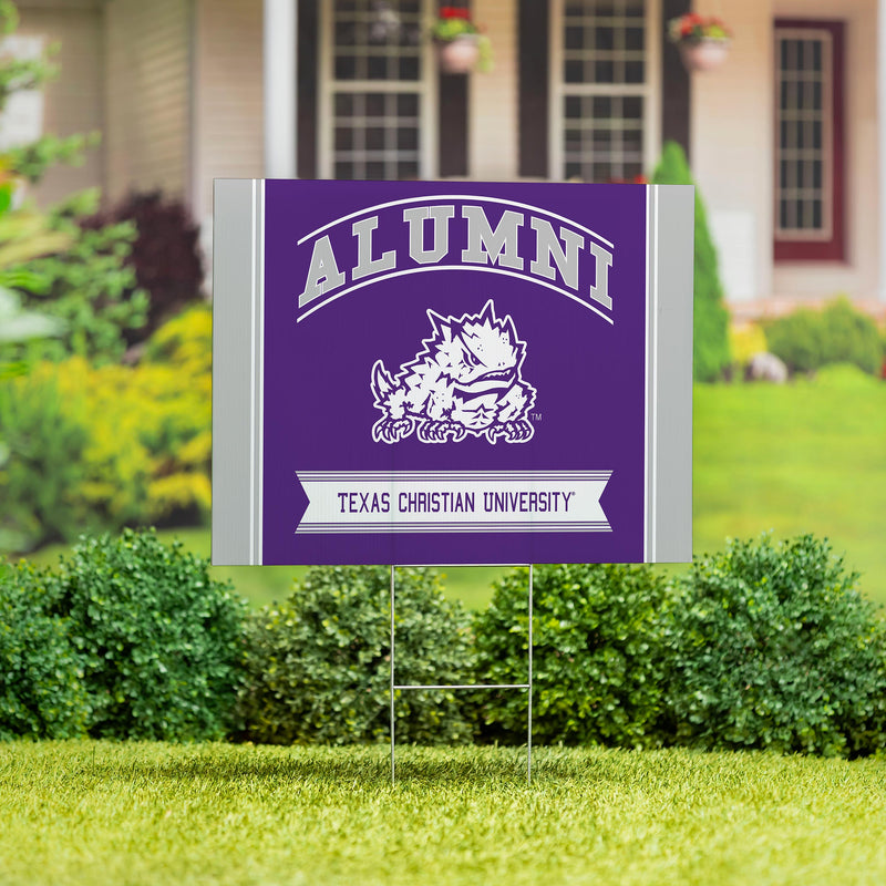 Texas Christian University Yard Sign Alumni