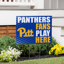 University of Pittsburgh Yard Sign "Fans Play Here"