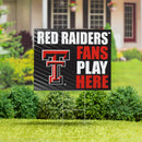 Texas Tech University Yard Sign "Fans Play Here"