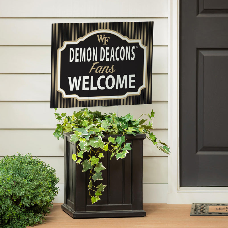 Wake Forest University Yard Sign, "Fans Welcome"