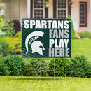Michigan State University Yard Sign "Fans Play Here"