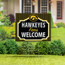 University of Iowa Yard Sign, "Fans Welcome"