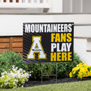 Appalachian State University Yard Sign "Fans Play Here"