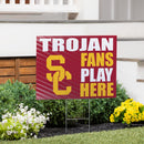 University of Southern California Yard Sign "Fans Play Here"