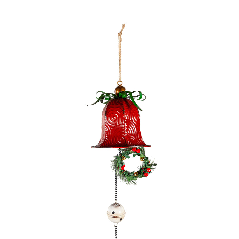 Red Christmas Bell Hanging Garden Decor,48m004