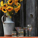 Rainbow Recycled Wine Glass