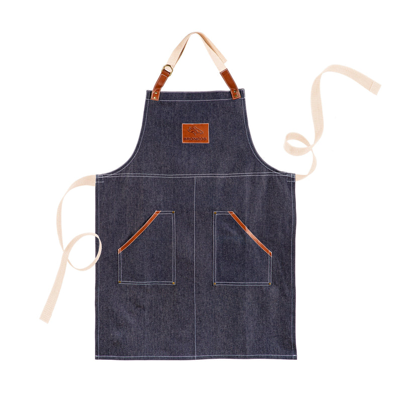 Evergreen Gifts,Denim Apron, Denver Broncos,26x34x0.01 Inches