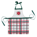 Adult Apron & Pot Holder Gift Set, Poinsettia,4aps015
