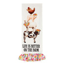 Petal & Plow Kitchen Towels Tea Towel Set Program, Farm Animals, Asst of 3
