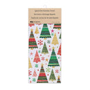 Twas The Night Kitchen Towel Quick Dry Waffle Weave Double-Sided, Christmas Tree, 30"L x 18"W
