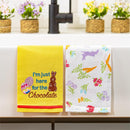 Bunny Blooms Kitchen Towels Tea Towel Set Program, Easter, 4 Asst Sets of 2, 12 SEts Total