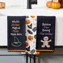 Haunted House Tea Towel Set Program, 2 Asst Sets of 2, 12 Sets Total