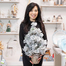 24" Heavily Frosted Wall Tree,4fl251