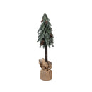 VivaStyle Tree, Indoor/Outdoor Artificial Pine Tree in Burlap Sack, Set of 2