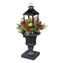 Winter Grove Faux Floral Artificial Lantern with Holly Berry, 27"H