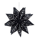 18" LED Paper Hanging Decor, Black Spider Web,4led032