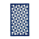 Reversible Weather-Resistant Rug 3'x5' Navy and White Stars