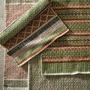 Weather-Resistant 2x3 Rug, Olive Erased Geometric