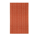 Reversible Weather-Resistant 3x5 Rug, Terracotta Stacked Leaves