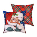 Traditional Santa Portrait Pillow Cover