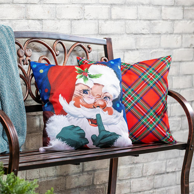 Traditional Santa Portrait Pillow Cover