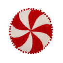 15" x 15" Peppermint Shaped Pillow