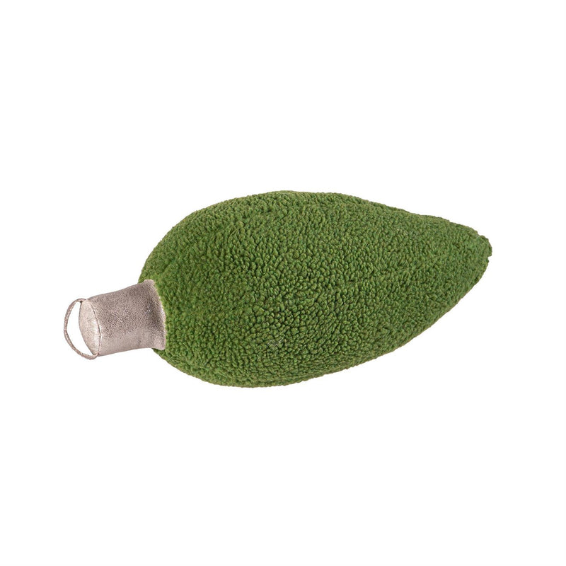 7.5" x 20.5" Shaped Pillow, Christmas Bulb