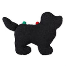 Heartfelt Cheer Throw Pillow Christmas Dog Shaped Pillow Program, 17"L x 15"H