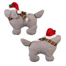 Heartfelt Cheer Throw Pillow Christmas Dog Shaped Pillow Program, 17"L x 15"H