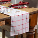 72" Fabric Table Runner, Gingerbread Cottage,4tr008