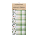 Shades of Green Kitchen Towel Quick Dry Waffle Weave Double-Sided, Spruce and Pine, 30"L x 18"W