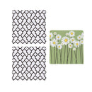 Daisy Scape Quick Dry Dish Cloth, Set of 3, 10" x 10"