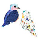 16" Blue Bird Shaped Pillow