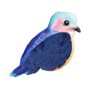 16" Blue Bird Shaped Pillow