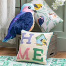 16" Blue Bird Shaped Pillow