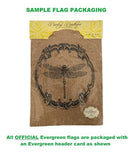 Garden Burlap Jack-o-Lantern Flag