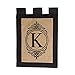 Garden Sub Burlap Monogram K Flag