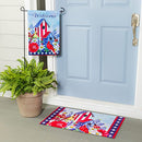 Stars and Stripes Birdhouse Garden Suede Flag