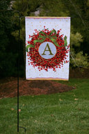 Flag, Gar, Holiday Monogram Wreath N