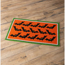 Indoor/Outdoor Halloween Bats Hooked Polypropylene Accent Rug 24"x42"