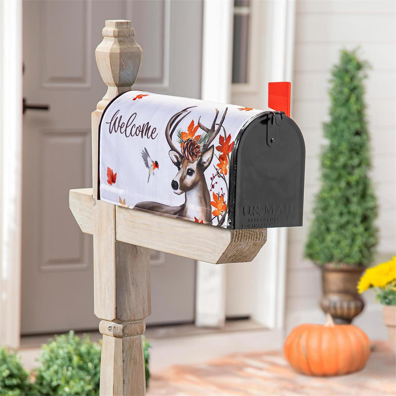 Autumn Deer Mailbox Cover