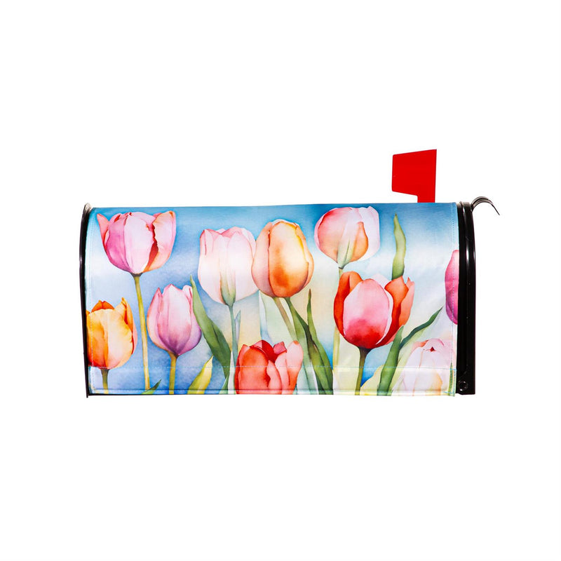 Tulip Fields Mailbox Cover