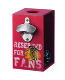 Bottle Opener Cap Caddy, Chicago Blackhawks