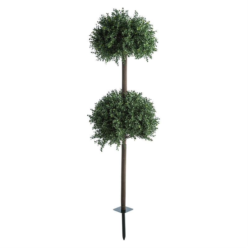 Faux Boxwood Double Topiary Sphere, 20" dia.