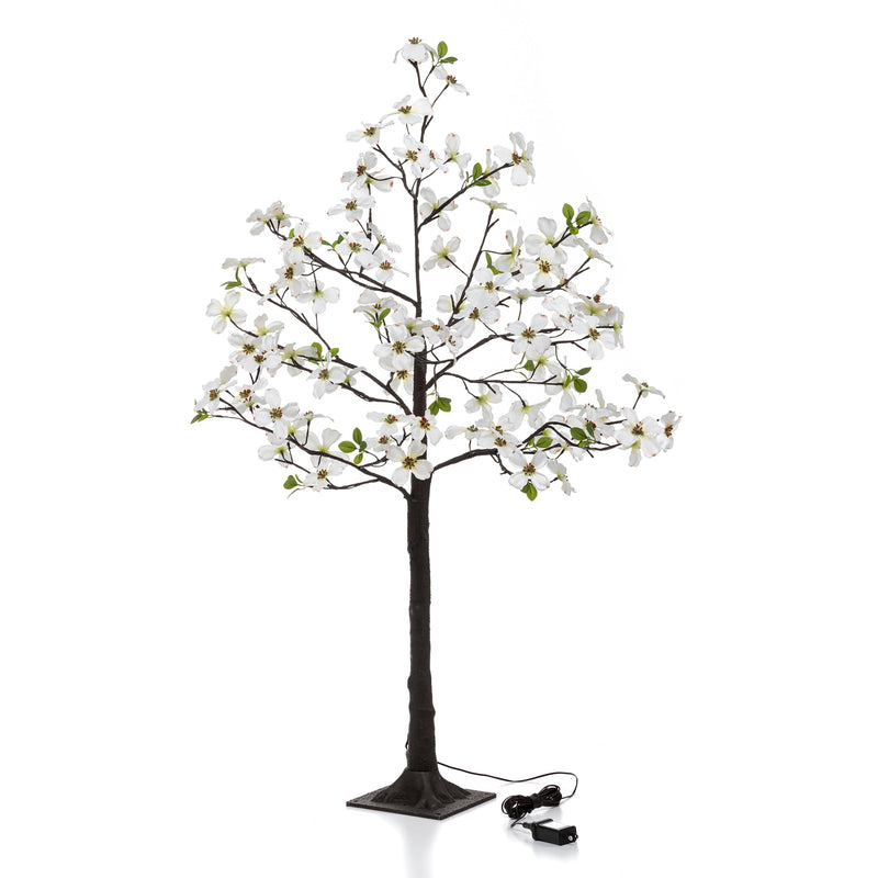 Indoor/Outdoor Electric Lighted Faux Dogwood Tree, 4' Tall,65k05