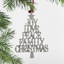 Joyful Traditions Ornament Solid Pewter Holiday Sentiments Holiday Sentiments