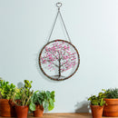 Cherry Blossom Tree Beaded Round Wall Décor